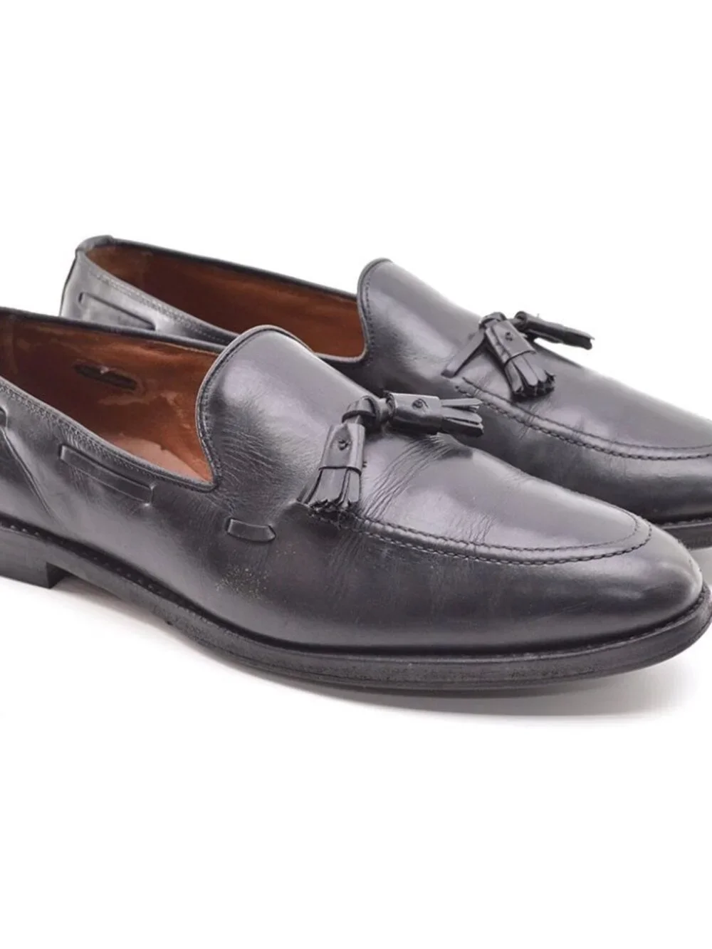 Allen Edmonds Grayson Black Tassel Loafers Men 11 D